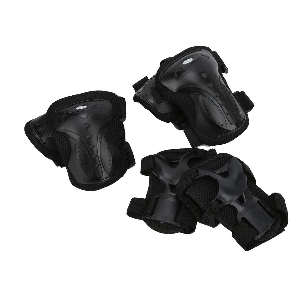 6pcs Set Adults Skateboard Protective Gear Kit Knee Pads Elbow Pads Wrist Guards Set