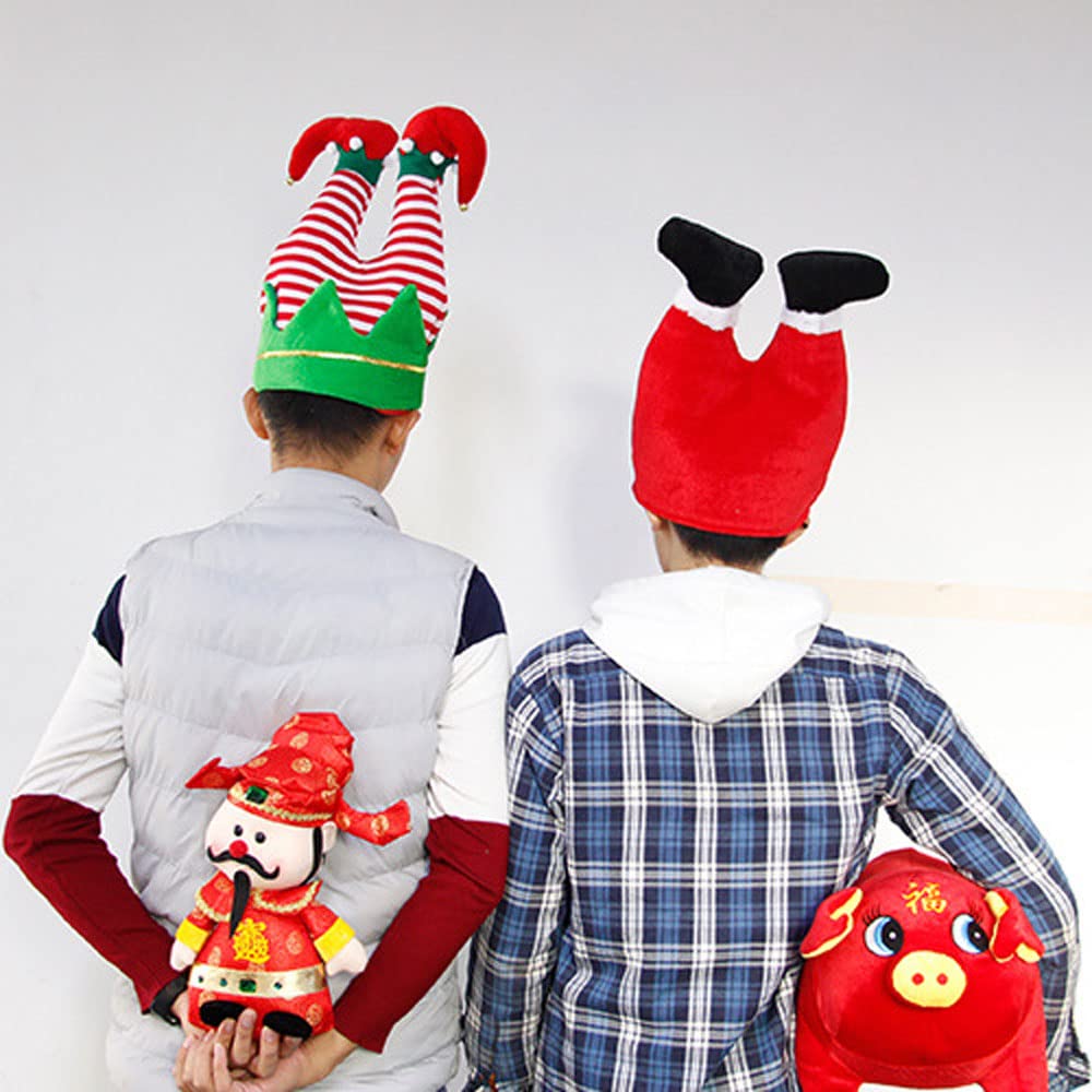 Weihnachten Neuheit Party Hüte Santa und Clown Hosen Hüte Fancy Lustige Kopfbedeckung Kostüm für Kinder & Erwachsene Geschenke