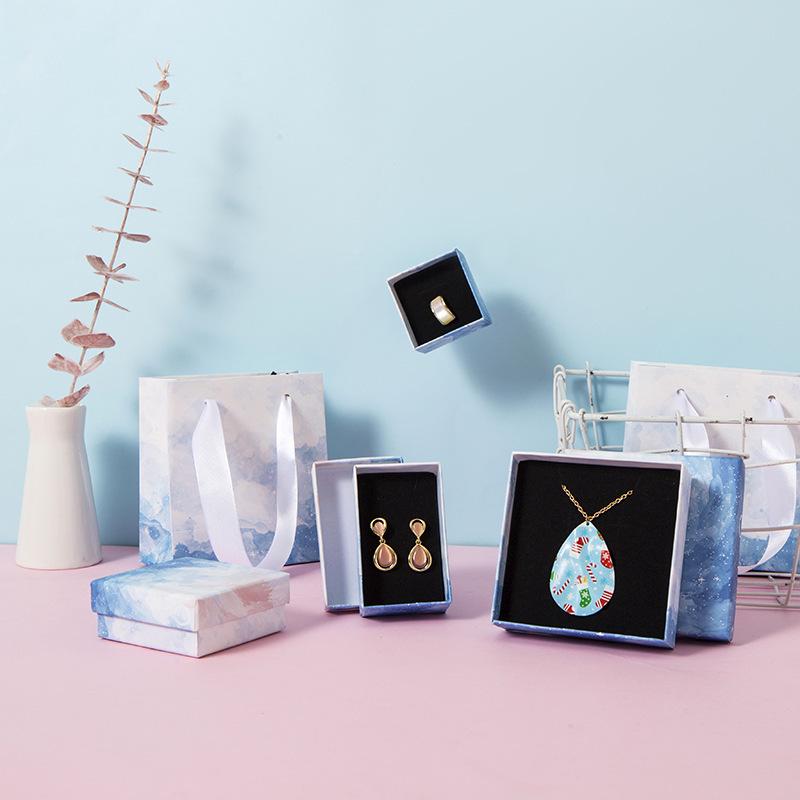 Hochwertige Schmuck-Geschenkbox für Halskette, Ohrringe, Ring, Armband, Ohrstecker