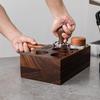 51-54MM Double Hole Coffee Portafilter Holder Wooden CoffeeTamper Distributer Puck Screen Coffee Brush Organizer Holder Barista