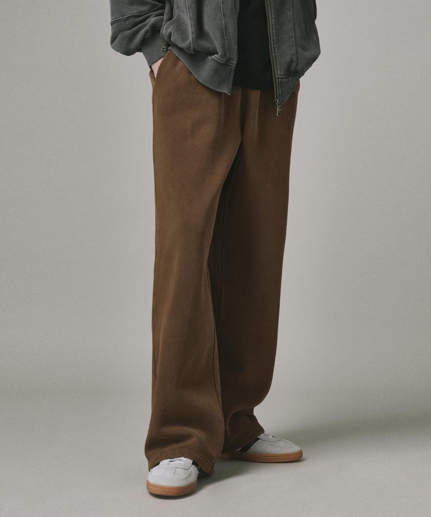 Beodeonteu (Fleece-Lined) Basic Wide Sweatpants [Mocha]