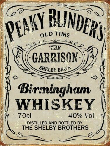

Peaky Blinders retro vintage style metal sign man cave shed Garage pub bar a4Aluminum 20x30cm（7.8x11.8inch）