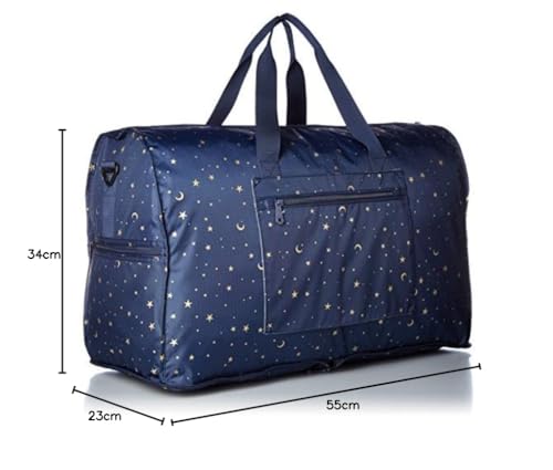 Hapitas Large Folding Boston Bag H0004 170 Starry Navy