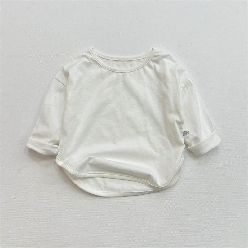 Children's Cotton Long Sleeve T-shirt Autumn Girls' Undercoat Boys' Casual Top