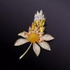 A High-end, Exquisite Floral Brooch for Women with A Niche Design Sense
