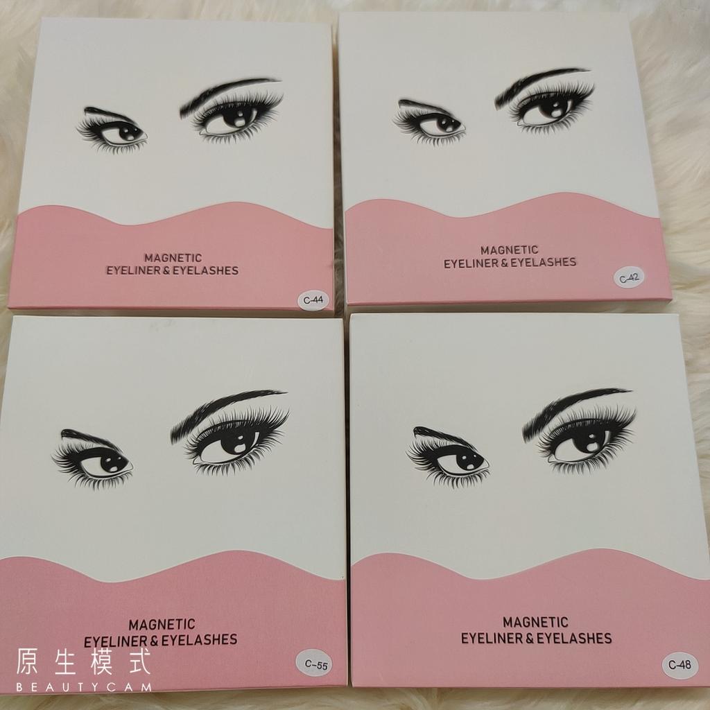 3D Magnetic Eyelashes 5 Magnets Mink or Synthetic Magnetic Lashes With Eyeliner Kit Private Label Packaging
