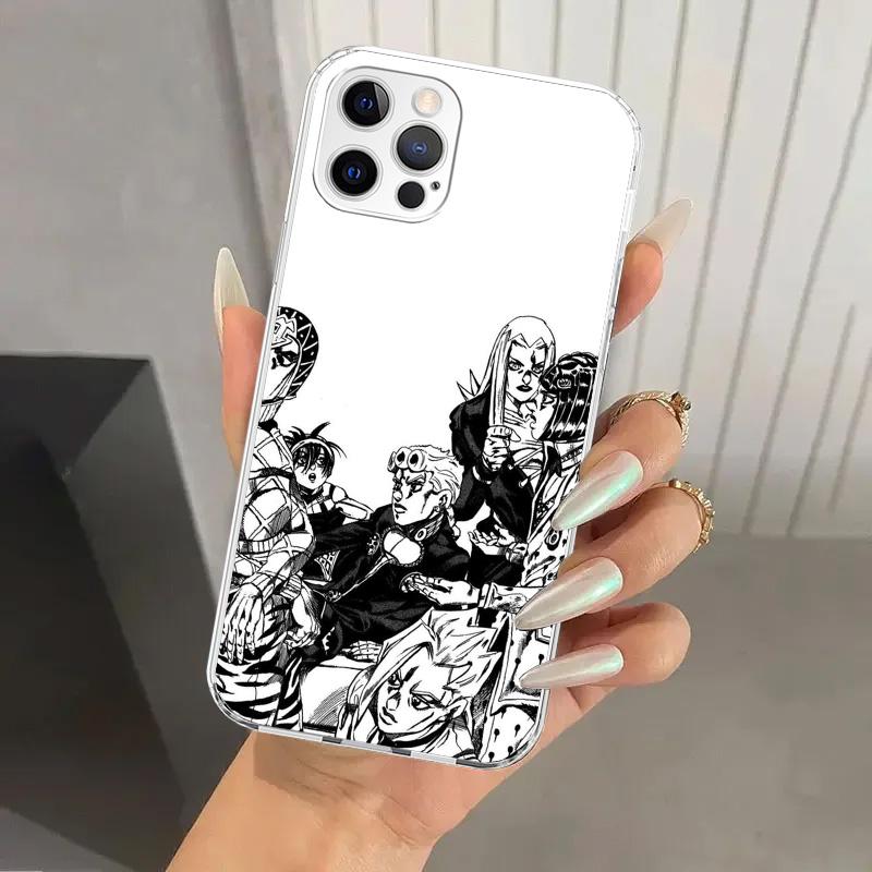 JoJo Bizarre Adventure Golden Wind Phone Case for Iphone 17 Air 16 15 Plus 14 13 Mini 12 11 Pro Max 16E 7 8 SE 2020 Soft Funda P