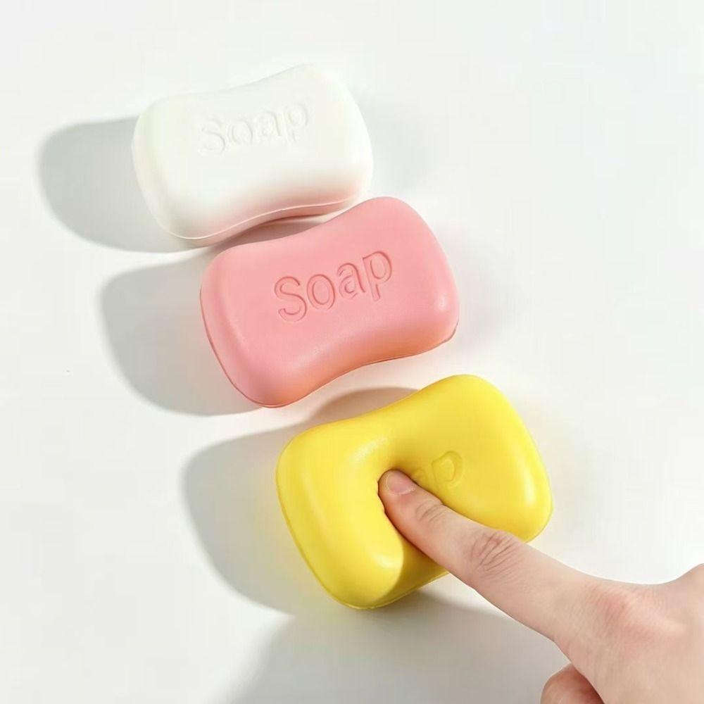 Creative Soap Squishy Toy Super Soft Realistic Soap Pinch Slow Rebound Fidget Toy Office Desk Toy