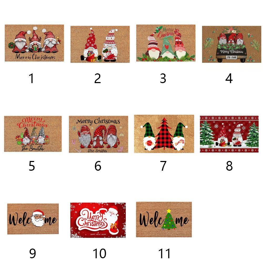 Mat Living Room Bedroom Xmas Home Decor Christmas Decoration Corridor Carpet Door Mat Hallway Mat