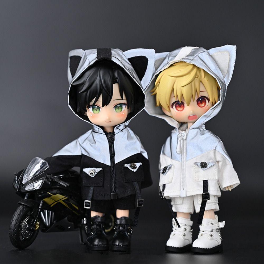 Casual Wear Doll Reflective Jacket Decoration Doll Coat Dolls Accessories Ob11 Clothing  Obitsu11