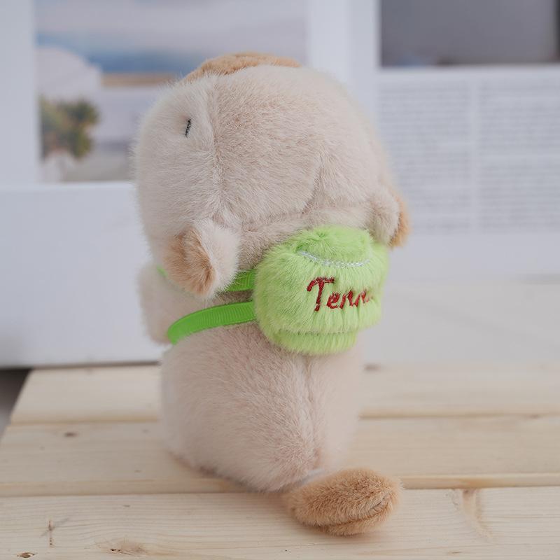 Adorable Capybara Plush Toy Keychain Cute Stuffed Animal Bag Charm Birthday Gift