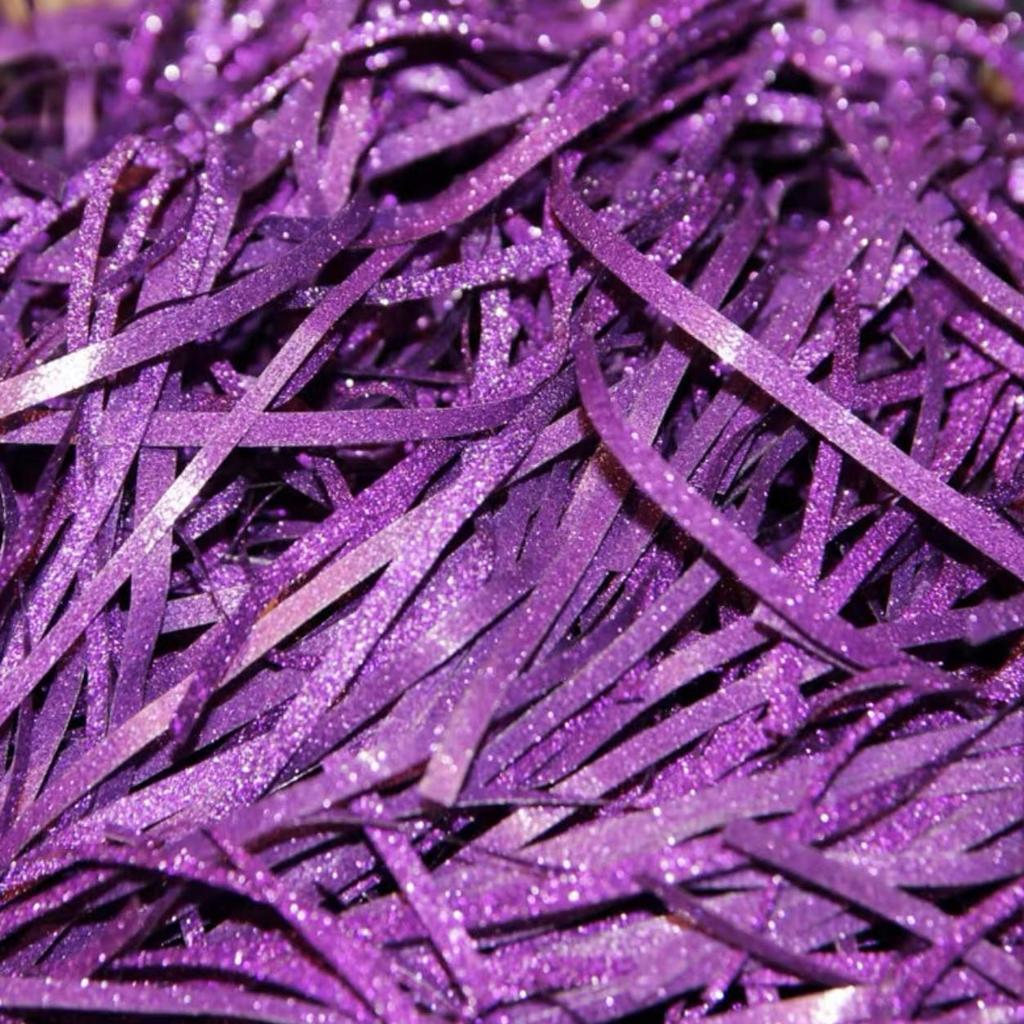 Raffia Papier Schnitzel Geschenkbox Füllmaterial - Glitzer Dekorative Konfetti für Partygeschenke