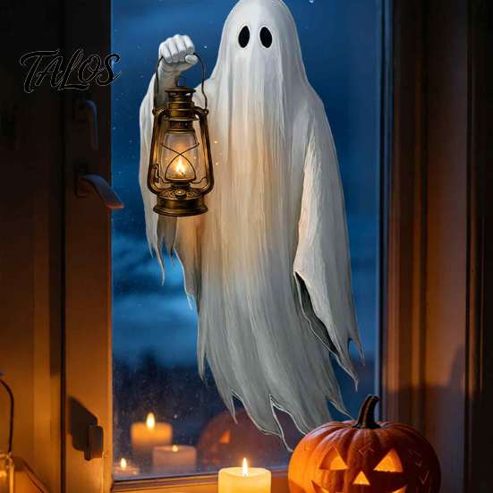 Removable Wall Decals for Kids Room Halloween Ghost Window Stickers, PVC Decals, Peel And Home Decor Stick Self-Adhesive Stickers Holiday Party