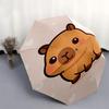 Capybara Themed Travel Umbrella-8 Ribs Automatic Opening and Closing, Portable Folding Design, Compact and Stylish Umbrella Suitable for Out