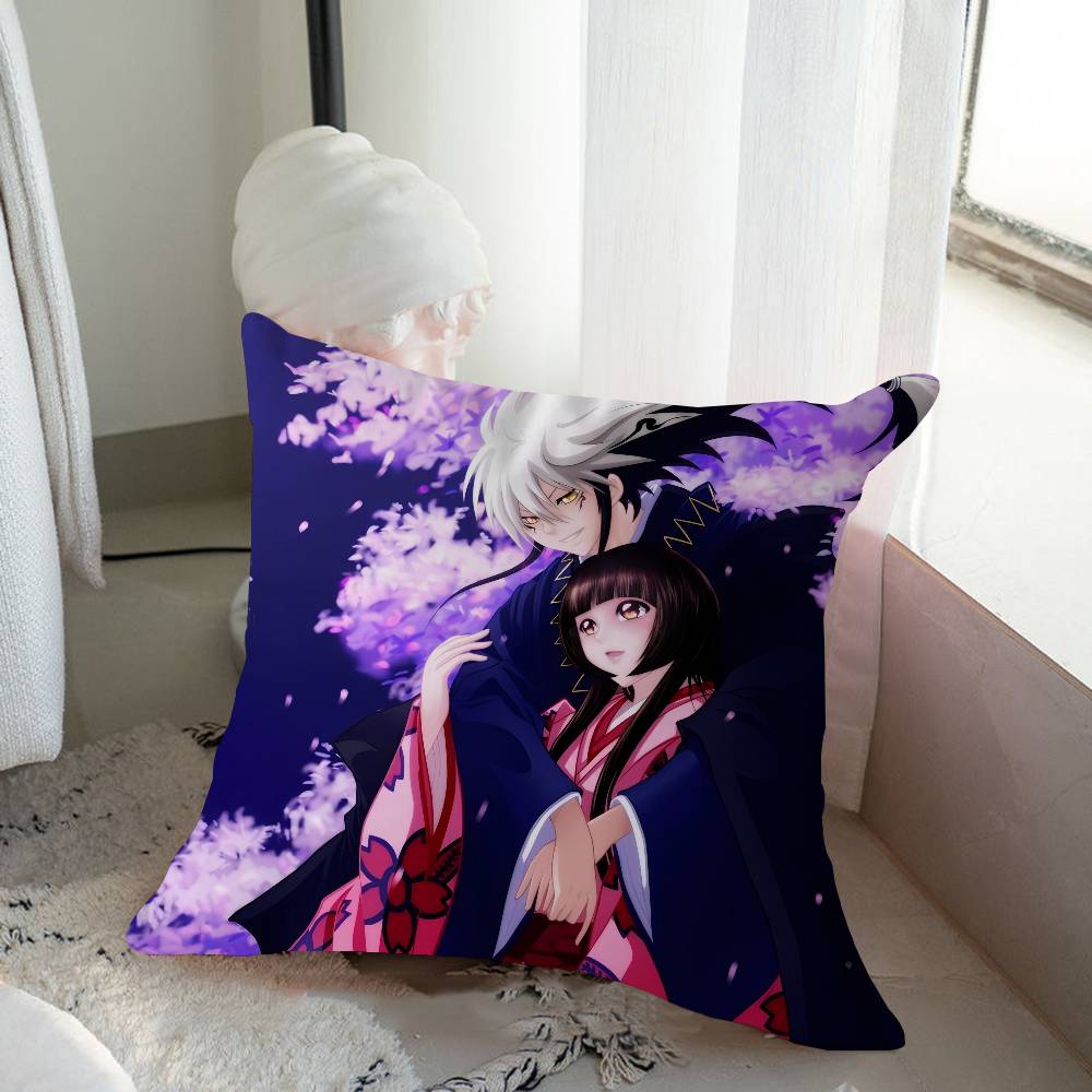 Nura Rise Of The Yokai Clan Pillow Gift Home Office Decoration Bedroom Sofa Car Cushion Cover Case 45x45