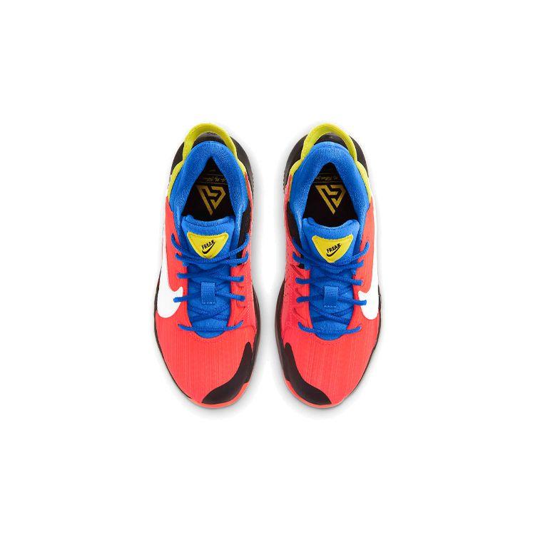 Nike Zoom Freak 2 PS Bright Crimson Kids Sneakers Orange White Opti-Yellow CN8576-606