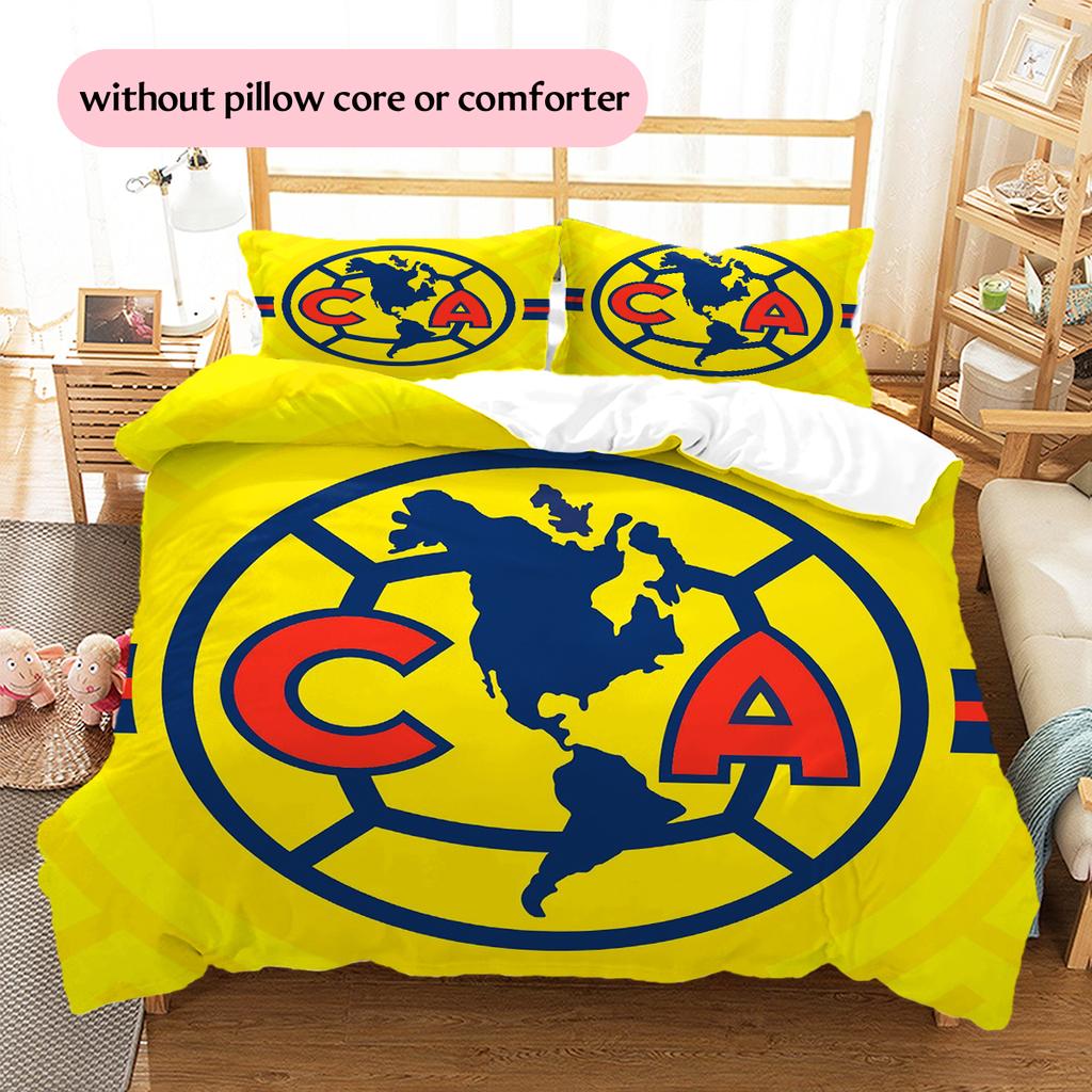 Club America Pattern Bedding Home Decoration Birthday Gift (1 * Duvet Cover + 2 * Pillowcase, Without Core)