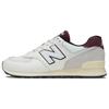 574 White Burgundy Unisex Sneakers U574YR2
