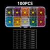 100 Pcs Car Fuses Small Mini Auto Blade Fuses 2A 3A 5A 7.5A 10A 15A 20A 25A 30A 35A AMP Assortment In Storage Box