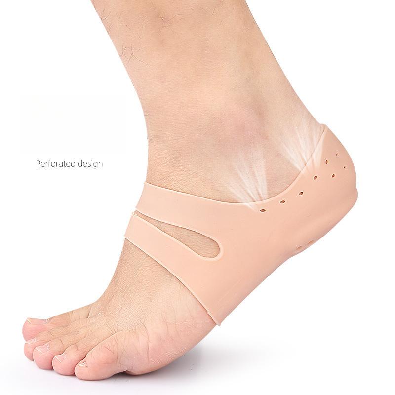 New Sebs 2-in-1 Extended Arch Heel Cover Flat Arch Support Soft Shock Absorption Massage Foot Cover
