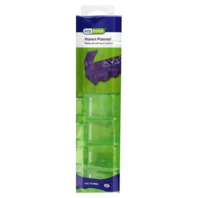 Vitaminplaner mit wöchentlichen Soft-Touch-Knöpfen, 2XL, 1 Stück