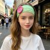 Vintage Style Elastic Hairband Colorful Heart Polka Dot Headband New Retro Headband