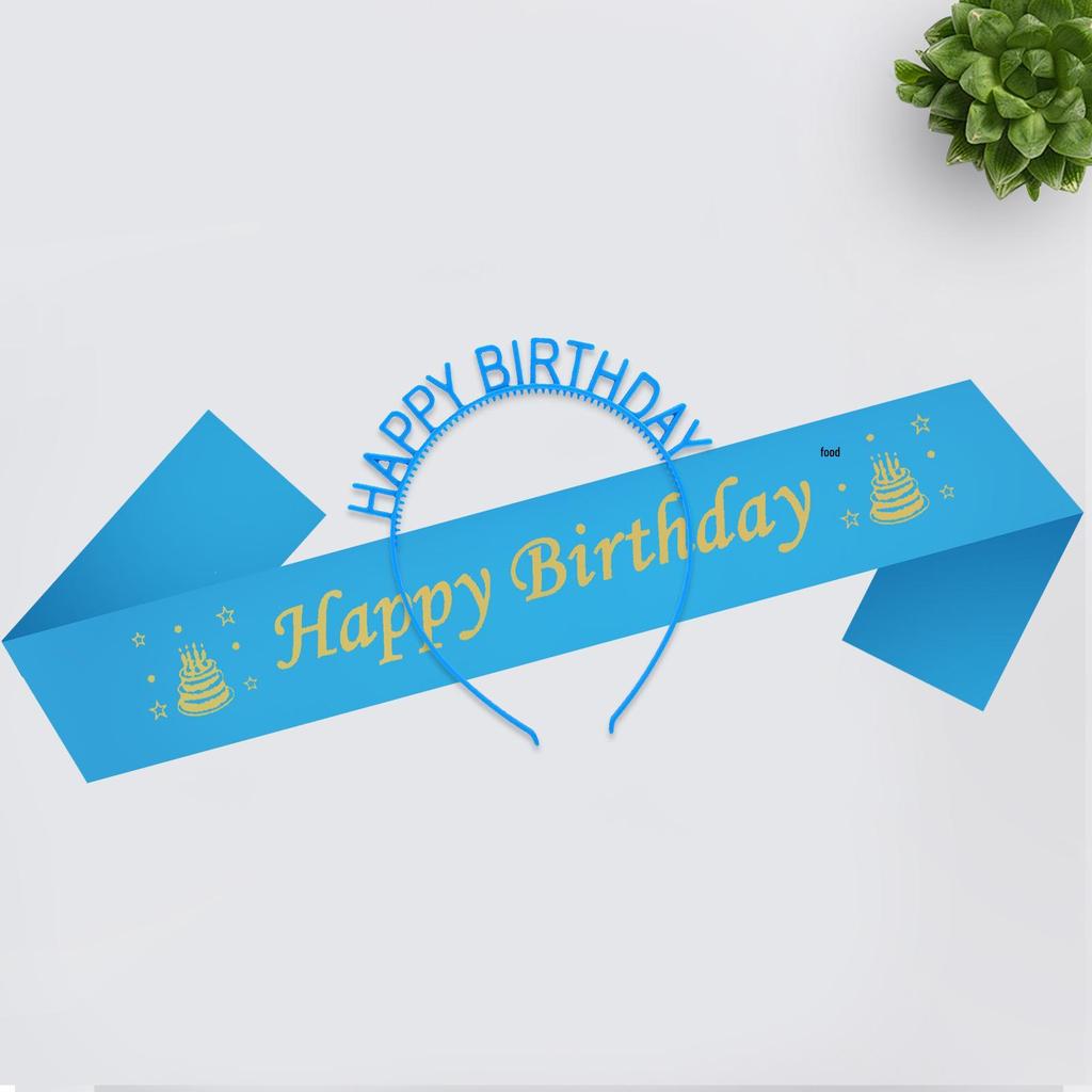 Candy Birthday Headband & Sash Set - Party Props & Gifts