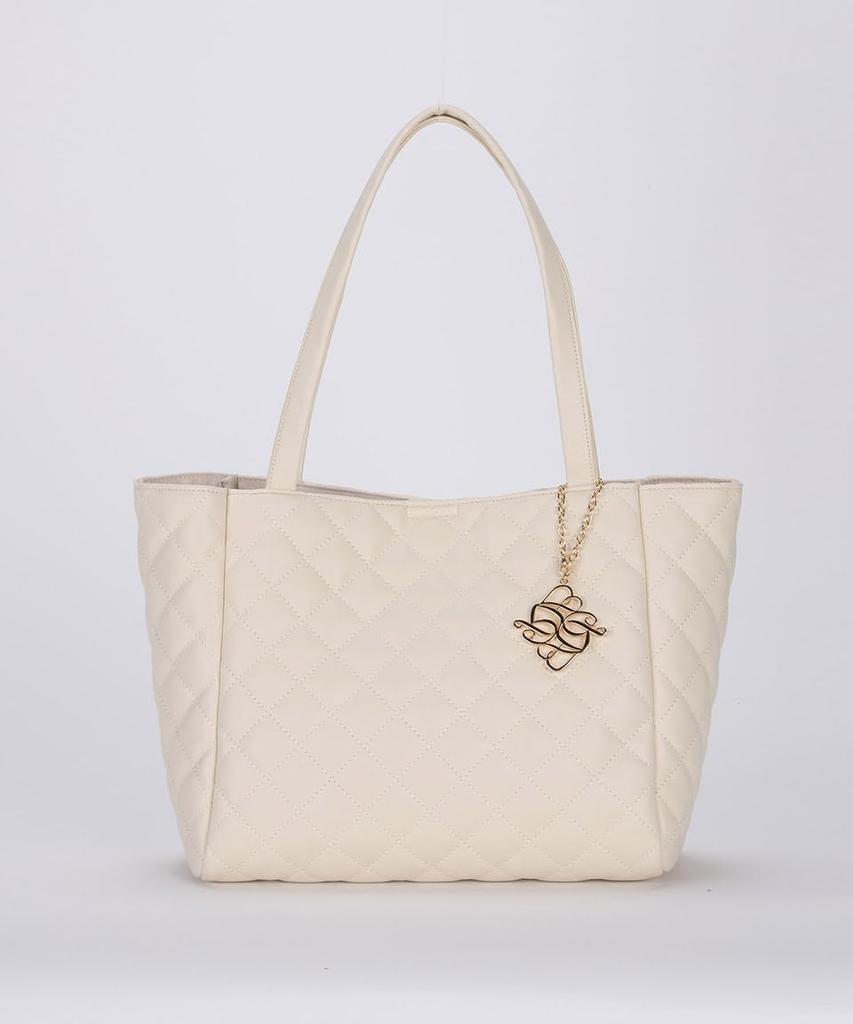 Altro Rose Elfenbein Tragetasche für Damen, 2-Wege gesteppte Umhängetasche, 970376-11, Großes Fassungsvermögen, A4-Format, Handtasche, Umhängetasche, Beliebte Marke, Schlicht