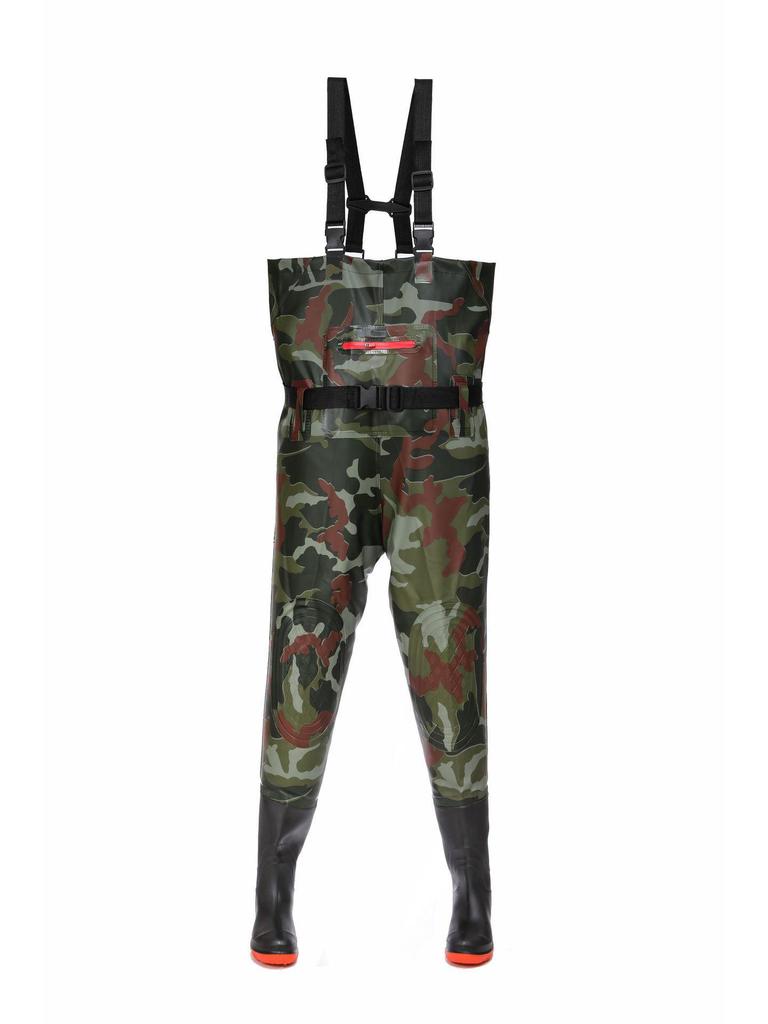 Waterproof, Wear-Resistant Wading Pants with Integrated Boots