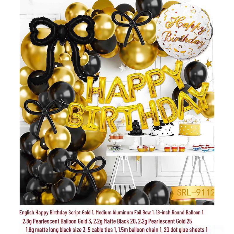 Adult & Children Birthday Number Balloon Decoration Set
