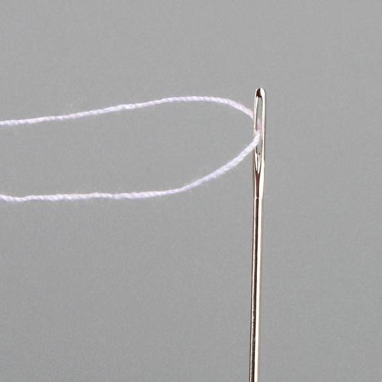 1 Set Big Eye Needles Stainless Steel Sewing Needles with Clear Storage Tube Assorted Sizes Sharp Needles for Hand