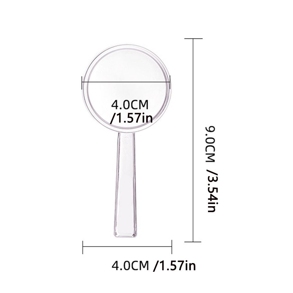 10pcs High-definition Fresnel lens Loupe Handheld Magnifier  Reading  Books