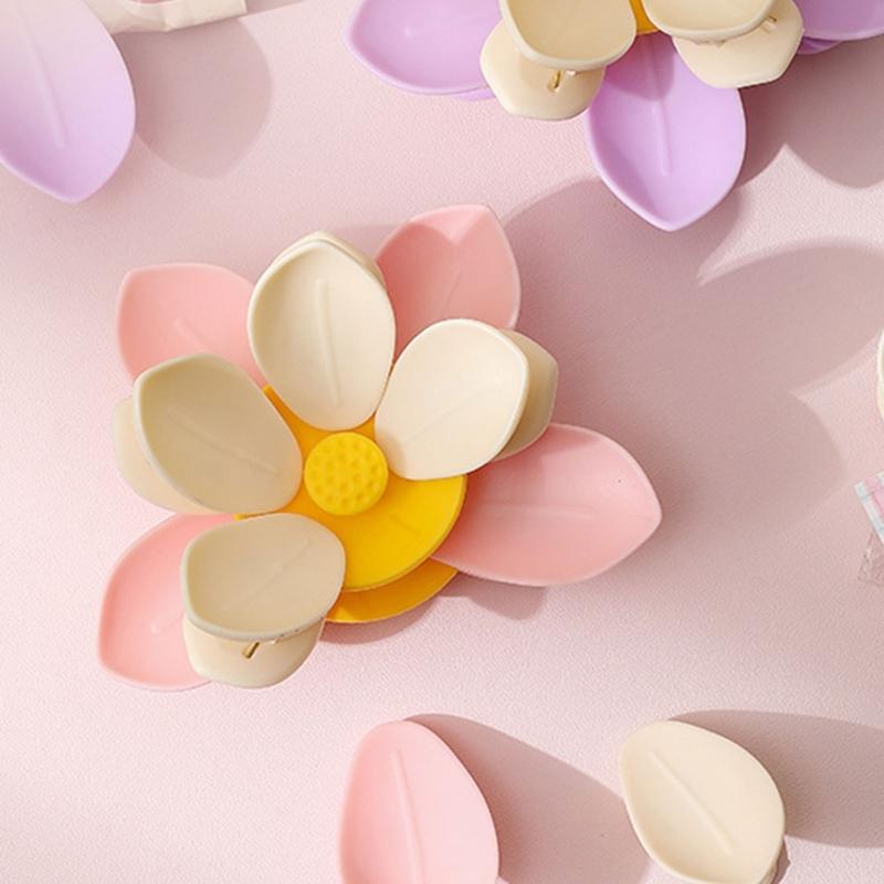 Double Layer Magnetic Sealing Clip for Food Storage Bags With Refrigerator Magnet and Flower Designs