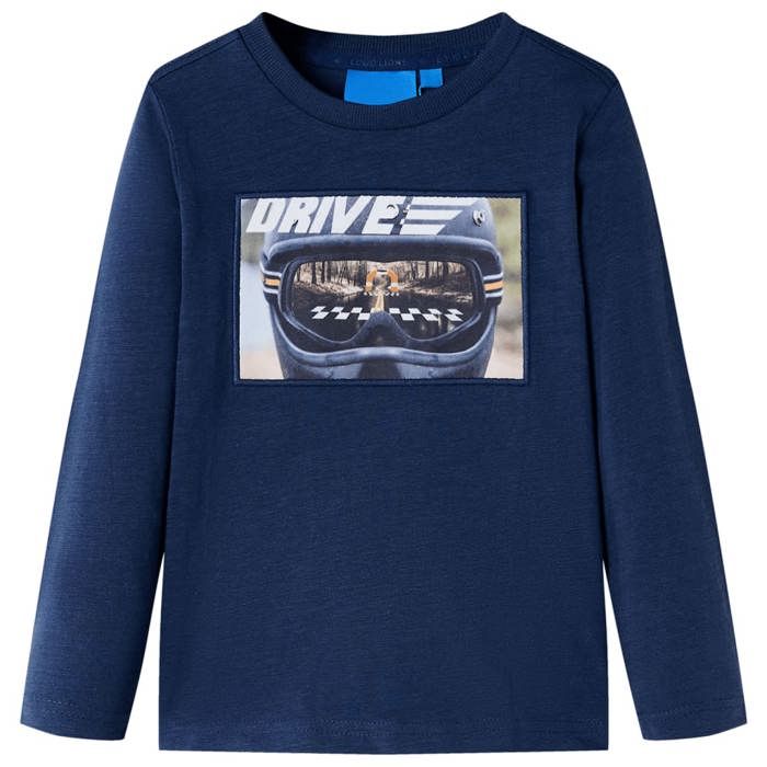Children's Long-sleeved T-shirt Mixed Navy Blue 92/104/116/128/140