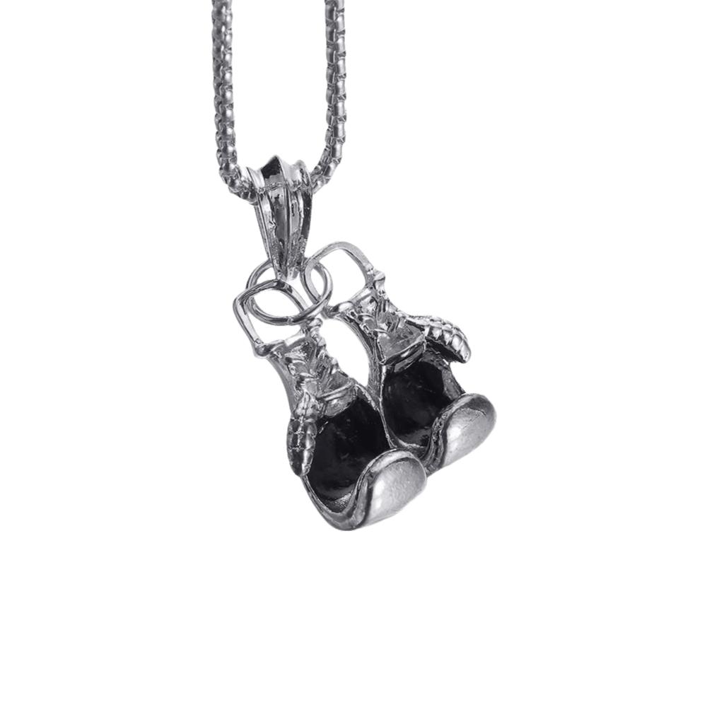 Punk Rock Gold Silver Balck Mens Boys Gift Chain Choker Boxing Glove Pendant Necklace