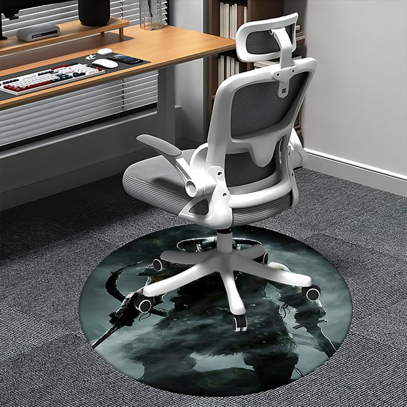 

Last Dragonborn Chair mat Round Rug-Office carpet, Non-slip, Suitable for Living Rooms, Bedrooms Decor.1205312a 80cm by 80cm