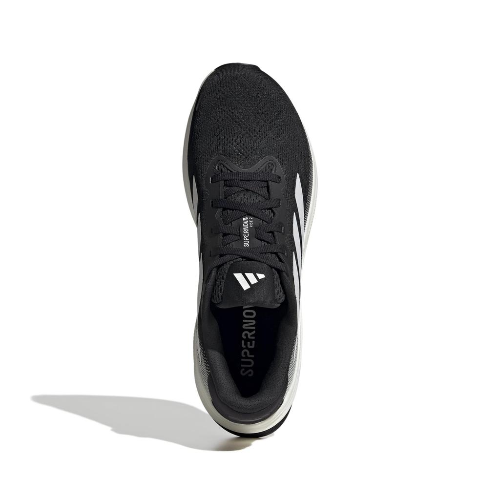 Adidas Supernova RISE 2 Wide Running Shoes, Unisex Adult, NKM90, Core Black/Zero Metallic/Crystal White (IG2168), Size 26.5cm