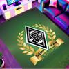 Borussia Monchengladbach Print Rug, Washable Floor Carpet, For Entryway Dorm Laundry Room Office Study, Home Decor Birthday Christmas Gift