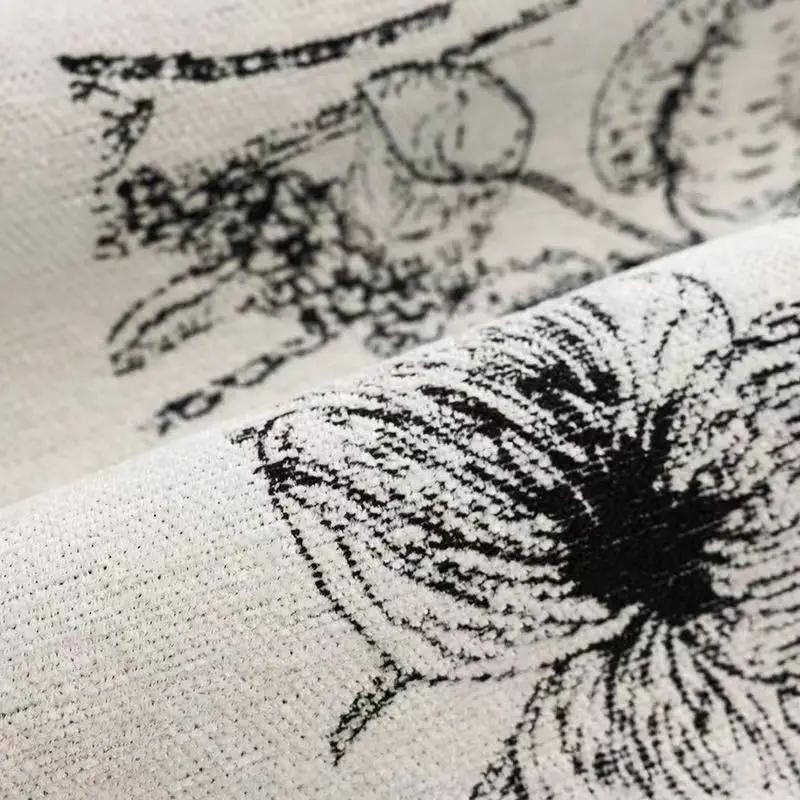 Verdickter Pastoralstoff Sofabezug Rutschfester Überwurf Druck Sitz Sofa Handtuch Staubschutz Handtuch Sofas für Wohnzimmer