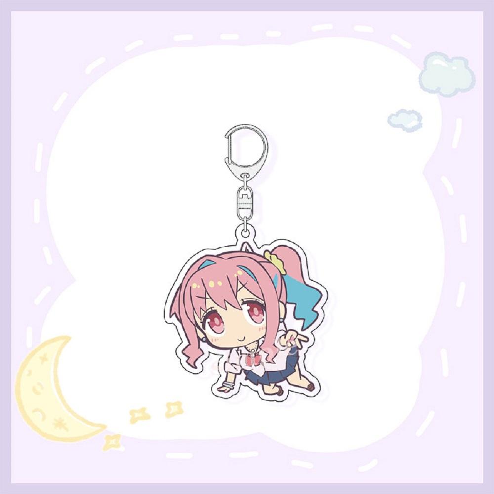 6CM Cute Anime Onimai: I'm Now Your Sister!Keychain Acrylic Figure Keyring Pendant Cosplay Jewelry Charm Fans Gifts