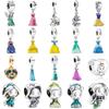 925 Silver Princess and Dress Exquisite Charm Pendant Trinkets Fit for Original Bracelets DIY Women's Jewelry
