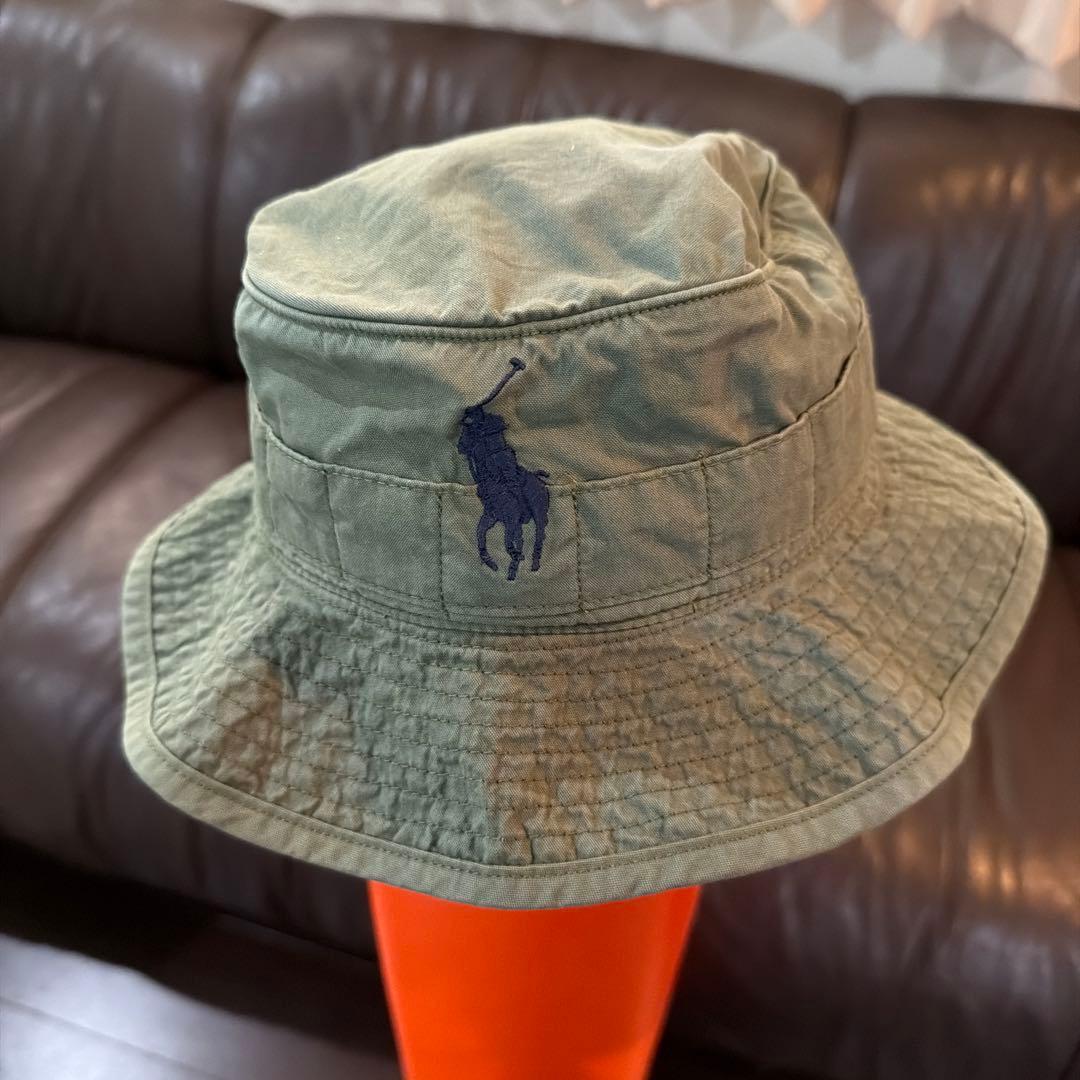 Used Polo Ralph Lauren Bucket Hat Khaki 4-7 years old