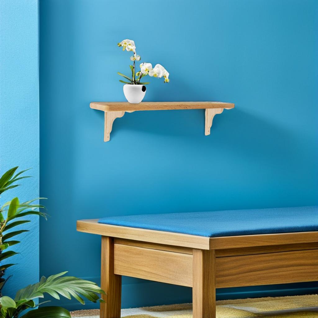1Set Decorative Wall Shelf Brackets Triangular Wood Corbels Support for Kitchen Bathroom Living Room Floating Shelf Brackets