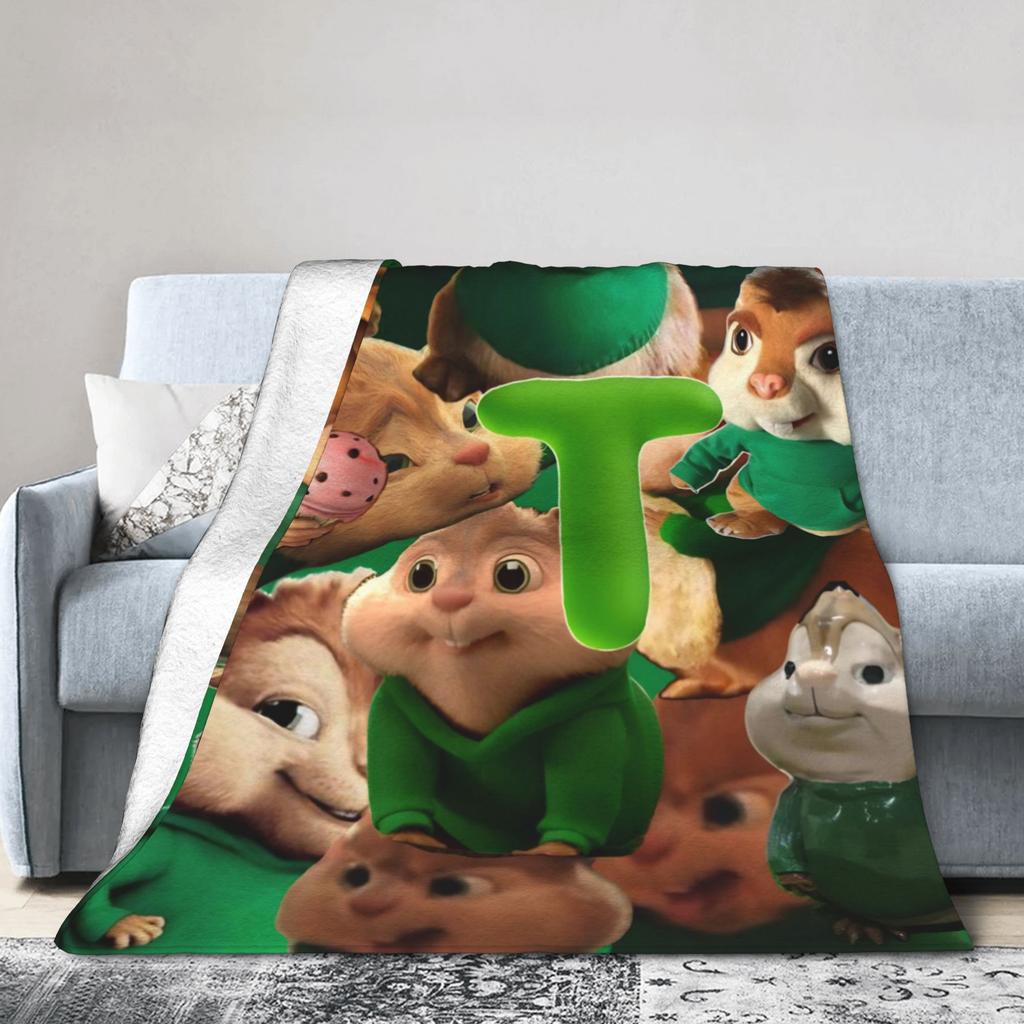 Alvin and the Chipmunks Blanket Cozy Soft Throw Blankets for Couch 50x60 Inch Multi-size Plush Thin Quilt