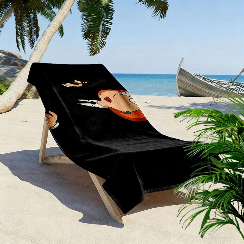 Lois Griffin Print Beach Towel, Large Soft Quick Dry Towel for Beach Camping Swimming
