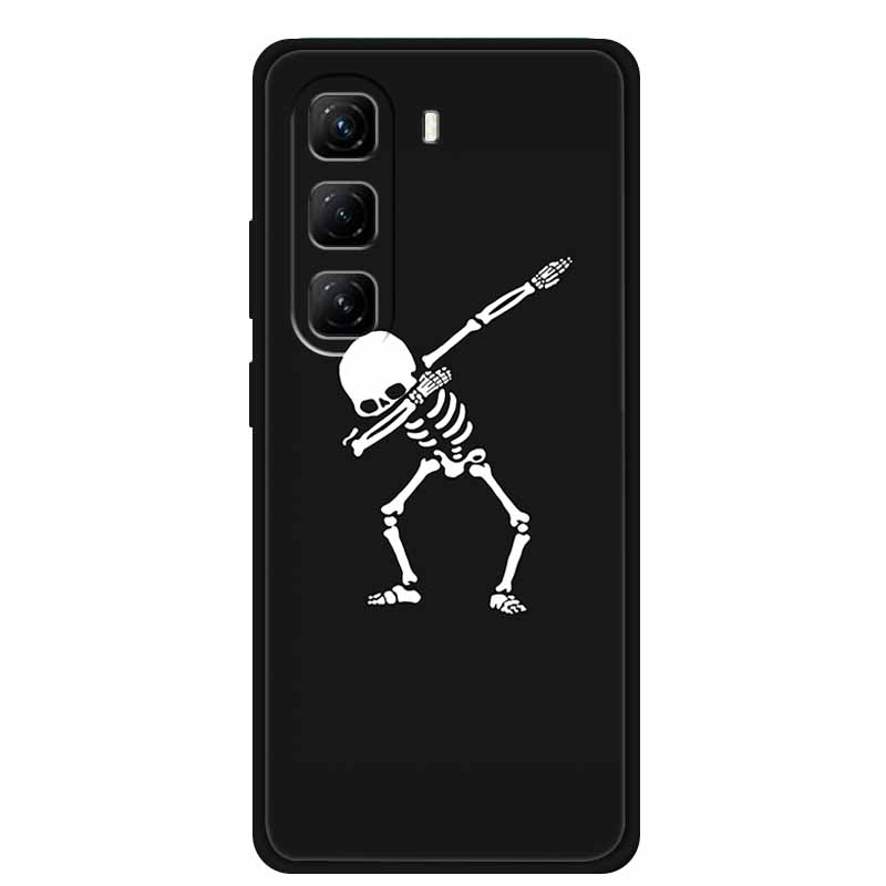 

Для Infinix Для Infinix Hot 60 Pro Мінімалістичний Технологічний Стиль Чорний М який Силіконовий Чохол-Бампер Захисний Ударостійкий Fundas For Hot 60 Pro