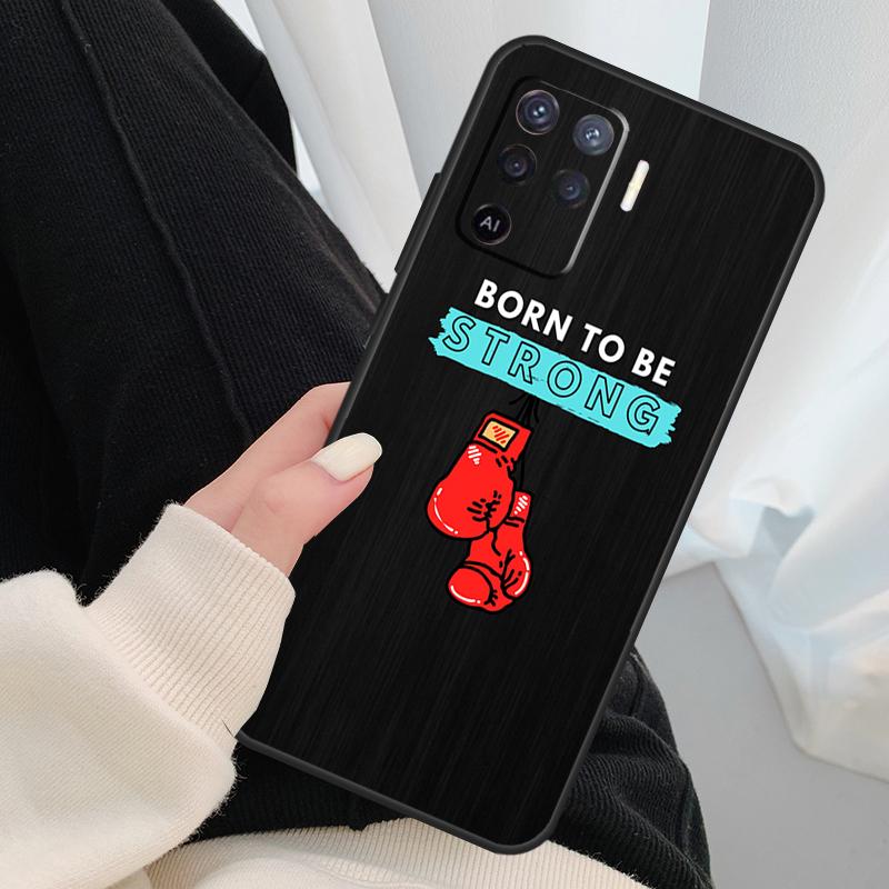 Boxing Gloves Case For Oppo A18 A38 A58 A78 A98 A80 A60 A40 A96 A76 A16 A94 A74 A54 A15 A17 A57 A77 A5 Pro
