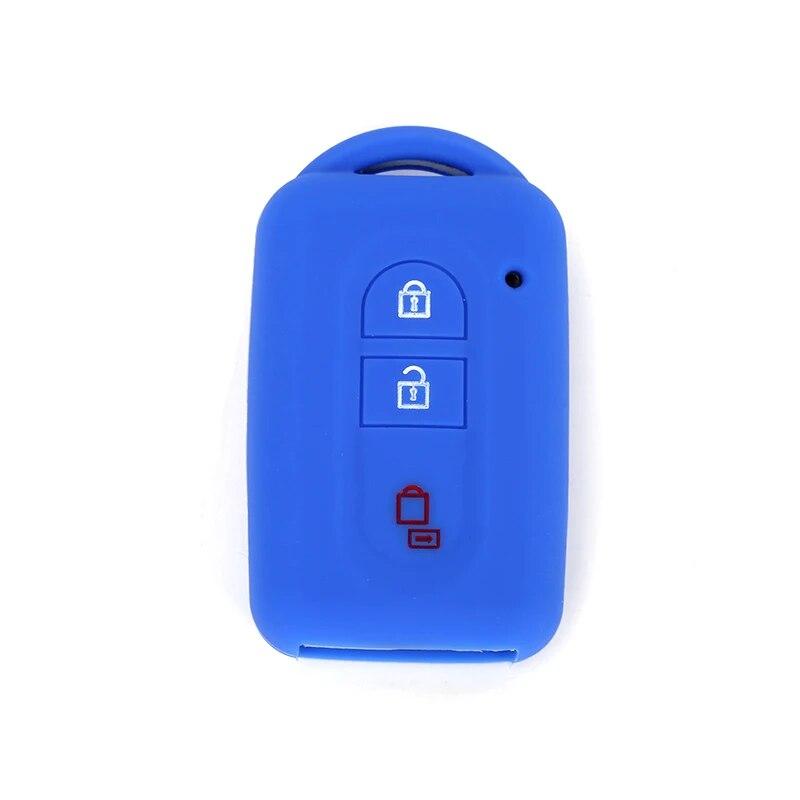 Silikon Bilnøkkeldeksel Etui Skall For Nissan Duke Juke Micra Qashqai X-Trail T31 Navara Tiida Pathfinder