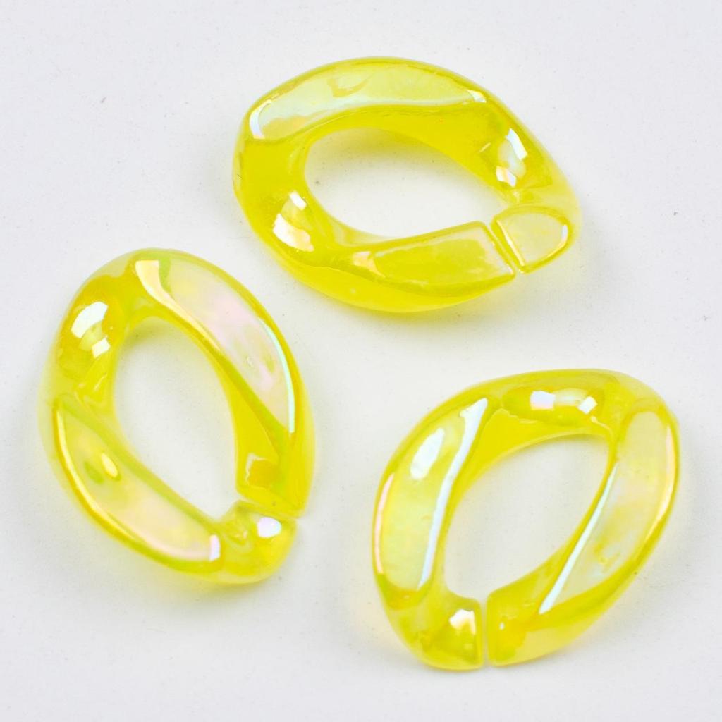 Acrylic Iridescent Chain & Jump Ring Set for DIY Jewelry and Phone Case Accessories