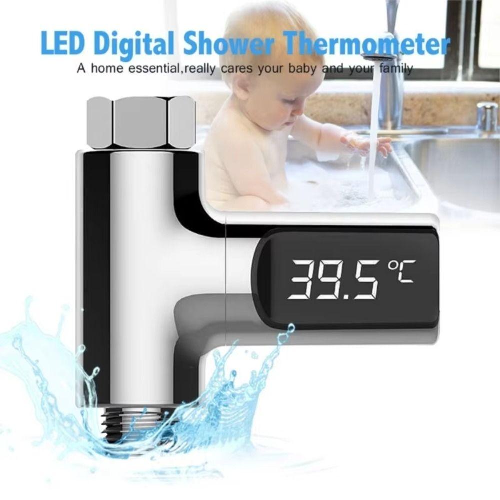 Hot Tub Water Temperature Monitor Self-powered Shower Faucets Bathing Temperature Meter  Household